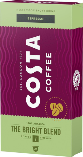COSTA COFFEE ESPRESSO ARABICA CAPS (10x5,7g) - (BRIGHT BLEND No7)