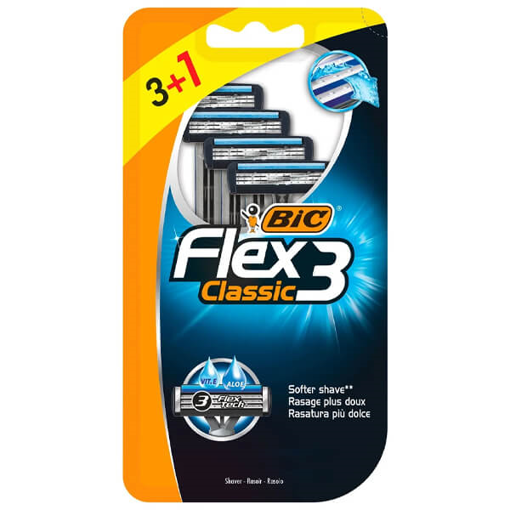 BIC FLEX 3 ΞΥΡΑΦΑΚΙΑ (4τεμ.) - (3+1 ΔΩΡΟ)