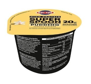 Εικόνα της ΚΡΙ ΚΡΙ HIGH PROTEIN SUPER SPOON PUDDING 200g - (ΒΑΝΙΛΙΑ)