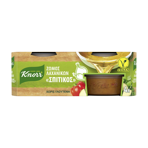 KNORR ΣΠΙΤΙΚΟΣ ΖΩΜΟΣ ΛΑΧΑΝΙΚΩΝ (4x28gr)