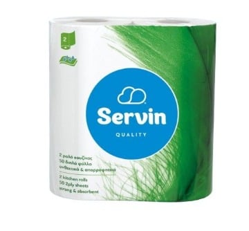 SERVIN ΡΟΛΟ ΚΟΥΖΙΝΑΣ 2ΦΥΛΛΟ (2ΤΜΧ x 107g)