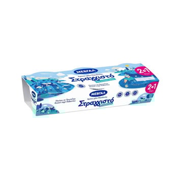 ΜΕΒΓΑΛ ΣΤΡΑΓΓΙΣΤΟ ΓΙΑΟΥΡΤΙ (3x170gr) 2+1 ΔΩΡΟ