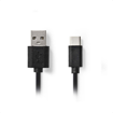 ΚΑΛΩΔΙΟ USB HIGH-SPEED A - USB TYPE-C 0.1m NEDIS CCGP60600BK01