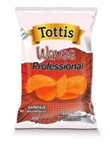 TOTTIS WAVES PRO CHIPS 280gr. - (BARBEQUE)