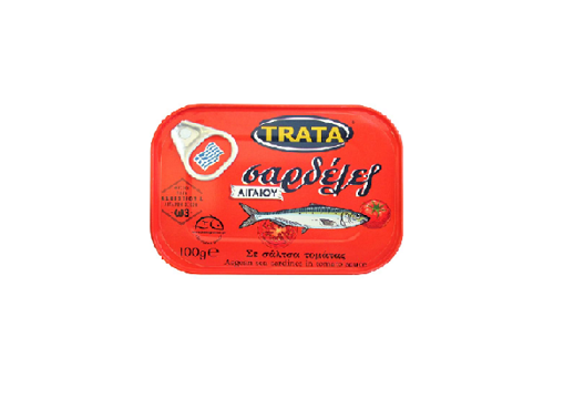 TRATA ΣΑΡΔΕΛΑ 100gr. - (ΣΕ ΣΑΛΤΣΑ ΤΟΜΑΤΑΣ)