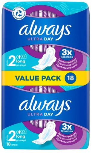 ALWAYS ULTRA DAY VALUE PACK 18τμχ. - (LONG)