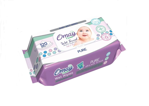 OMAY CARE ΜΩΡΟΜΑΝΤΗΛΑ 120τμχ. - (PURE)