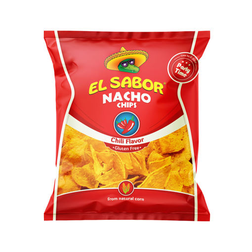 EL SABOR NACHO CHIPS 425g - (CHILI/ΚΟΚΚΙΝΗ ΠΙΠΕΡΙΑ)
