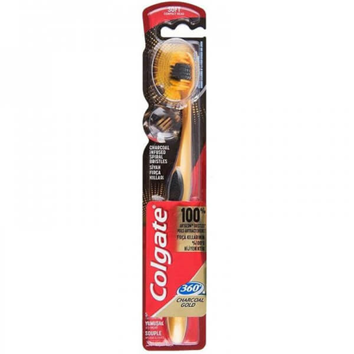 COLGATE ΟΔΟΝΤΟΒΟΥΡΤΣΑ 360o - (CHARCOAL GOLD) (SOFT COMPACT)