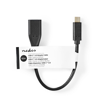 ΚΑΛΩΔΙΟ OTG, USB 3.2 GEN 1x1 TYPE-C - USB A 0.2m NEDIS CCGT61710BK02