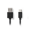 ΚΑΛΩΔΙΟ USB HIGH-SPEED A - USB TYPE-C 0.1m NEDIS CCGP60600BK01