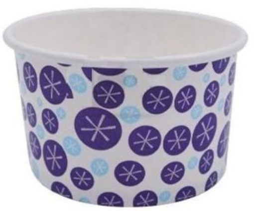 ΧΑΡΤΙΝΟ ΚΥΠΕΛΟ ΠΑΓΩΤΟΥ - (8 oz) WIDE PURPLE - (50τεμ.)