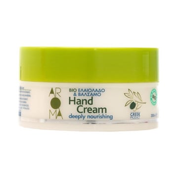 AROMA ΚΡΕΜΑ ΧΕΡΙΩΝ BIO 200ml - (ΕΛΑΙΟΛΑΔΟ & ΒΑΛΣΑΜΟ)