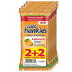 HANKIES ΥΓΡΑ ΜΑΝΤΗΛΑΚΙΑ 15ΤΜΧ - (ΠΟΡΤΟΚΑΛΙ) (2+2 ΔΩΡΟ)