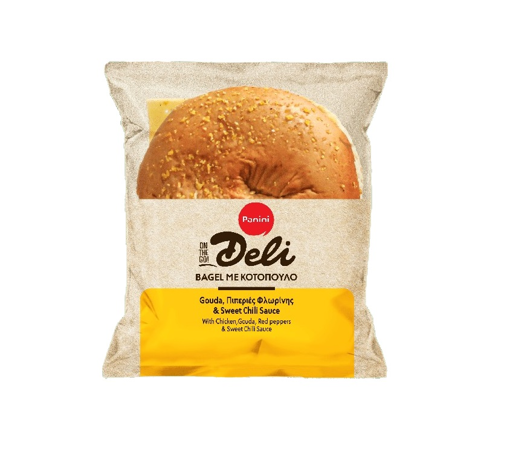 PANINI BAGEL ΚΟΤΟΠΟΥΛΟ GOUDA - ΠΙΠ. ΦΛΩΡΙΝΗΣ - SWEET CHILI