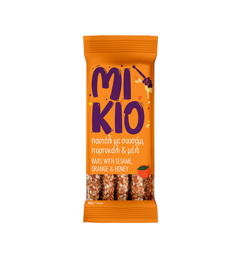 ΜΠΑΡΑ ΜΕ ΣΟΥΣΑΜΙ ΜΙΚΙΟ 40g - (ΠΟΡΤΟΚΑΛΙ & ΜΕΛΙ)
