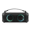 ΦΟΡΗΤΟ TWS ΗΧΕΙΟ BLUETOOTH 24W ΜΕ ΔΕΡΜΑΤΙΝΗ ΛΑΒΗ ΜΕΤΑΦΟΡΑΣ NEDIS SPBB306BK