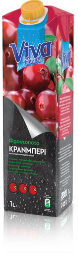 VIVA 1L - (CRANBERRY ΦΡΟΥΤΟΠΟΤΟ)