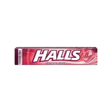 HALLS CHERRY ΚΑΡΑΜΕΛΕΣ ΧΩΡΙΣ ΖΑΧΑΡΗ (28gr)