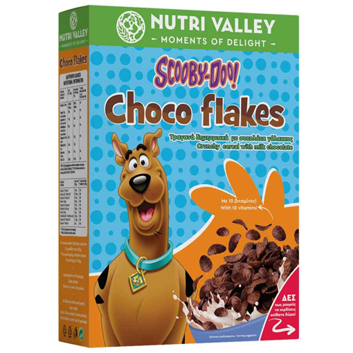 NUTRI VALLEY ΔΗΜΗΤΡΙΑΚΑ SCOOBY-DOO CHOCO FLAKES 375gr