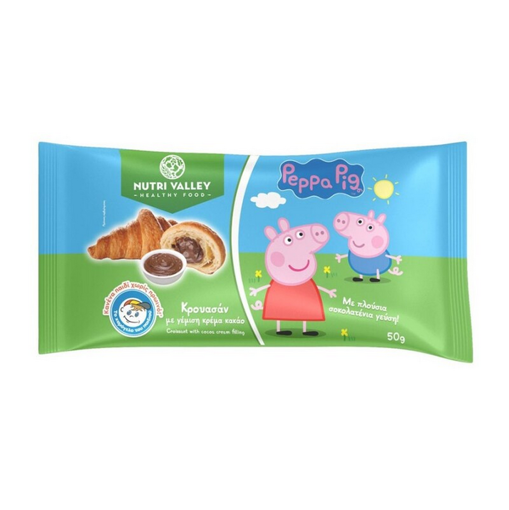 NUTRI VALLEY ΚΡΟΥΑΣΑΝ PEPPA PIG COCOA CREAM 50g