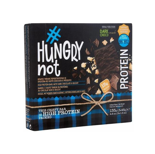 HUNGRY NOT ΜΠΑΡΑ (3x45gr) - (ΜΑΥΡΗ ΣΟΚΟΛΑΤΑ & ΜΠΙΣΚΟΤΟ) (2+1 ΔΩΡΟ)