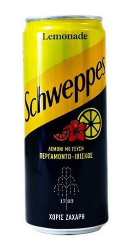 SCHWEPPES ΣΟΔΑ 330ml - (ΛΕΜΟΝΙ, ΠΕΡΓΑΜΟΝΤΟ & ΙΒΙΣΚΟΣ)