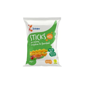 3αλφα STICKS ΝΤΟΜΑΤΑ & ΒΑΣΙΛΙΚΟ 85g