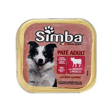 SIMBA ΣΚΥΛΟΤΡΟΦΗ PATE 150gr. - (VITELLO E PISSELI)