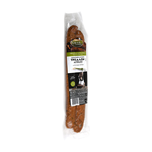 Λουκάνικα Χωριάτικα Τρικάλων με πράσο Creta Farms 400gr
