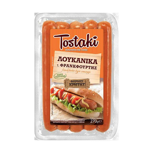 TOSTAKI ΛΟΥΚΑΝΙΚΑ ΦΡΑΝΚΦΟΥΡΤΗΣ 270GR