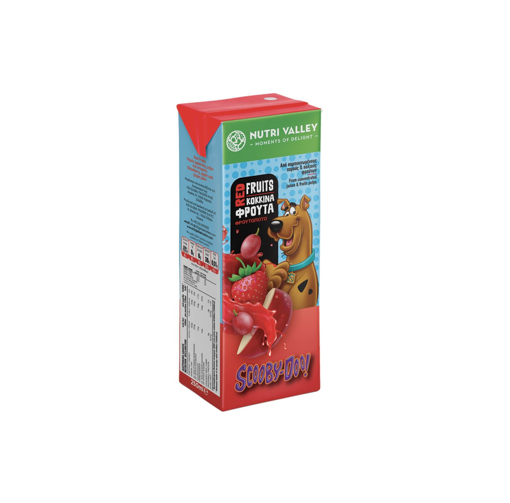 NUTRI VALLEY ΧΥΜΟΣ RED FRUITS SCOOBY DOO 250ml