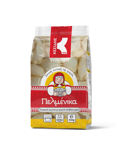 ΠΕΛΜΕΝΙΚΑ ΜΕ ΧΟΙΡΙΝΟ/ΒΟΕΙΟ ΚΡΕΑΣ KESIDIS ΚΑΤΕΨΥΓΜΕΝΑ 450g