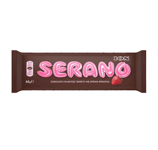 ΙΟΝ SERANO ΣΟΚΟΛΑΤΑ ΚΡΕΜΑ ΦΡΑΟΥΛΑ 65g - (No 4502)