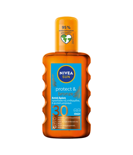 NIVEA SUN PROTECT & BRONZE OIL SPRAY (SPF 30) - 200ml