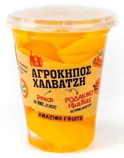 ΑΓΡΟΚΗΠΟΣ ΧΑΛΒΑΤΖΗ ΦΡΟΥΤΟΣΑΛΑΤΑ 400gr. - (ΡΟΔΑΚΙΝΟ ΣΕ ΦΕΤΕΣ)