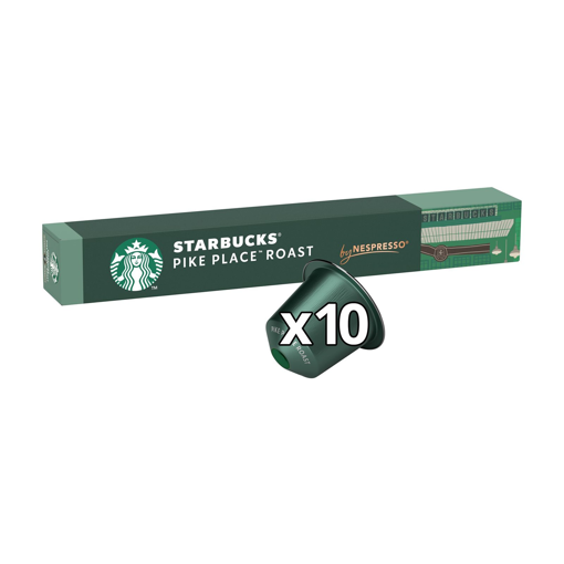STARBUCKS ΚΑΦΕΣ ΚΑΨΟΥΛΕΣ NESPRESSO PIKE PLACE ROAST 10τμχ 53gr