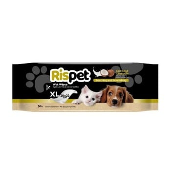 RISPET ΥΓΡΑ ΜΑΝΤΗΛΑΚΙΑ ΓΙΑ ΚΑΤΟΙΚΙΔΙΑ (54TMX) - COCONUT & KERATIN