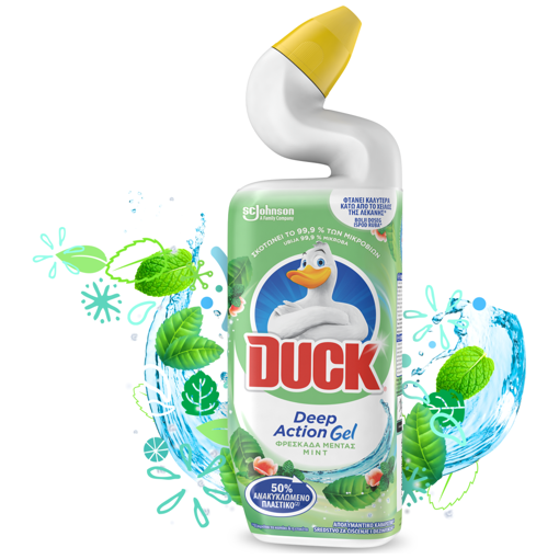 DUCK WC ΥΓΡΟ DEEP ACTION GEL ΦΡΕΣΚΑΔΑ ΜΕΝΤΑΣ 750ml