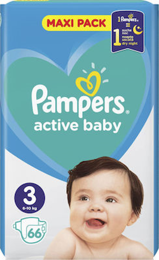 PAMPERS ACTIVE BABY No 3 (66τεμ.) MAXI