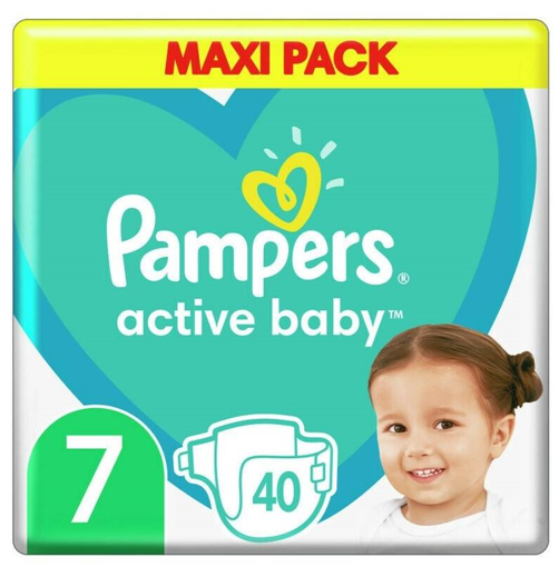 PAMPERS ACTIVE BABY No 7 (40ΤΜΧ) MAXI