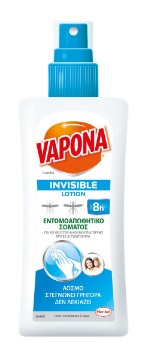 VAPONA ΕΝΤΟΜ/ΤΙΚΗ ΛΟΣΙΟΝ 100ml (INVISIBLE)