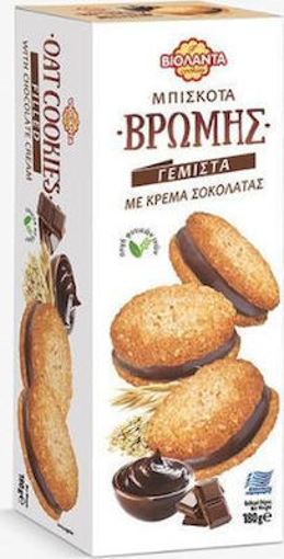 ΒΙΟΛΑΝΤΑ ΜΠΙΣΚΟΤΑ ΒΡΩΜΗΣ ΜΕ ΓΕΜΙΣΗ ΣΟΚΟΛΑΤΑ 180gr.