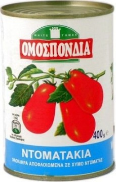 ΟΜΟΣΠΟΝΔΙΑ ΝΤΟΜΑΤΑΚΙΑ ΟΛΟΚΛΗΡΑ ΑΠΟΦΛΟΙΩΜΕΝΑ ΕΟ 400gr.