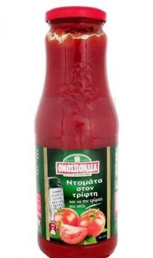 ΟΜΟΣΠΟΝΔΙΑ ΤΟΜΑΤΑ ΤΡΙΜΜΕΝΗ 690gr.