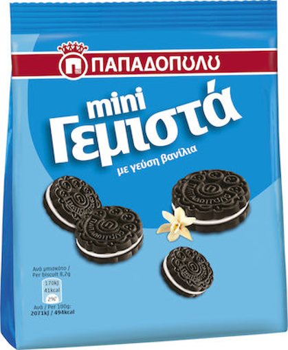 ΠΑΠΑΔΟΠΟΥΛΟΥ ΓΕΜΙΣΤΑ ΜΙΝΙ ΜΕ ΚΡΕΜΑ ΒΑΝΙΛΙΑ 90gr.
