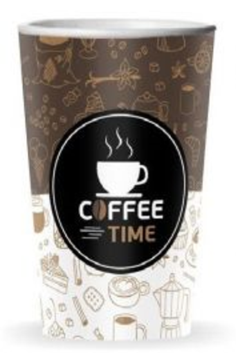 ΠΟΤΗΡΙ ΧΑΡΤΙΝΟ COFFEE TIME (16οz) - (50τεμ.)