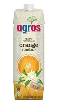 AGROS ΧΥΜΟΣ 1 lit - (ΝΕΚΤΑΡ ΠΟΡΤΟΚΑΛΙ)