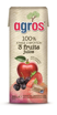 AGROS ΧΥΜΟΣ 250ml - (ΜΗΛΟ-ΣΤΑΦΥΛΙ-ΦΡΑΟΥΛΑ)