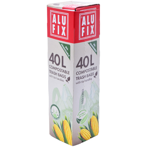 ALUFIX ΒΙΟΔΙΑΣΠΩΜΕΝΕΣ ΣΑΚΟΥΛΕΣ ΑΠΟΡ/ΤΩΝ ΜΕ ΛΑΒΗ 53x60cm (8τεμ.)